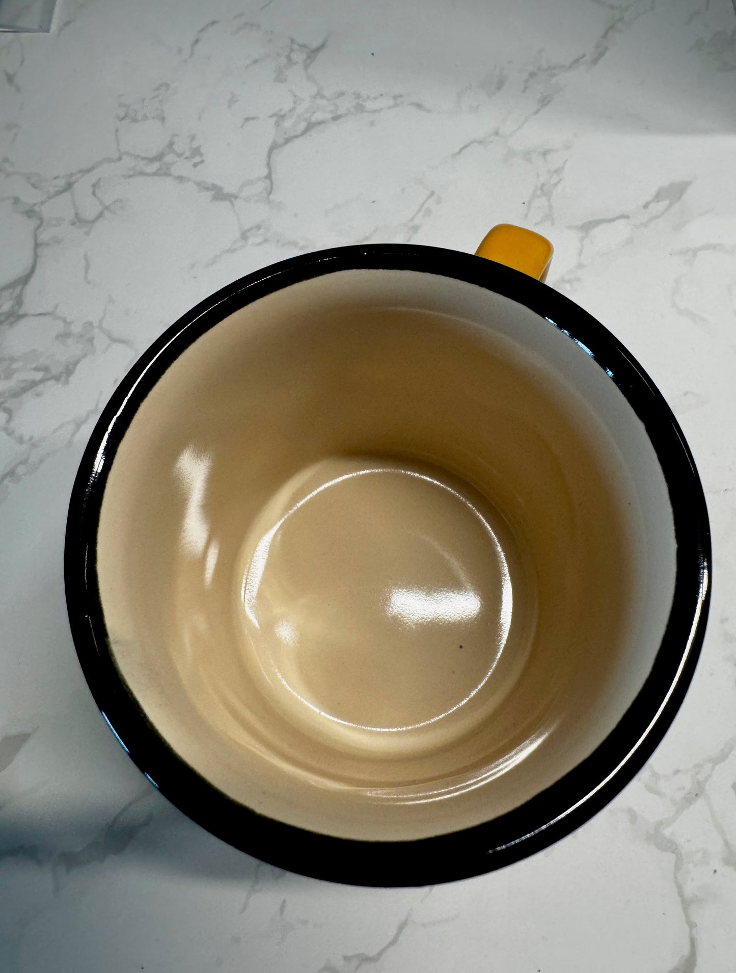 Bistrot Cafe Latte Becher gelb