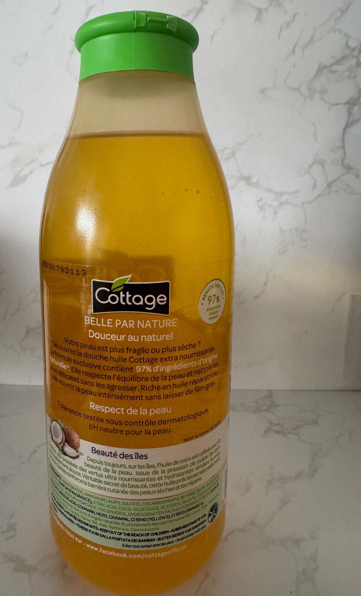 Cottage - Douche a Huile de Coco 560ml