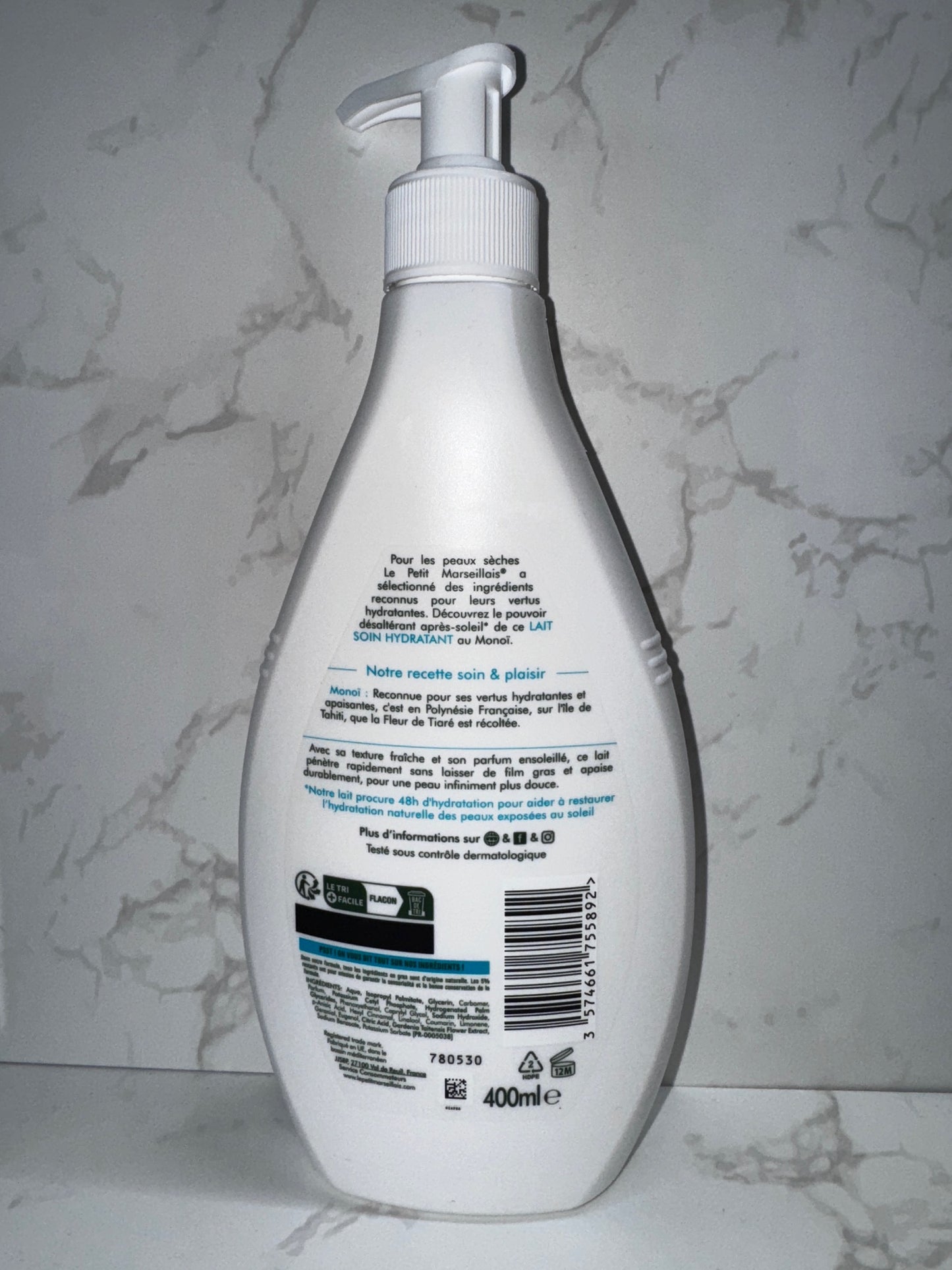 Le Petit Marseillais - Lait Soin Hydratant Monoï / Feuchtigkeitspflegemilch Monoï 400ml