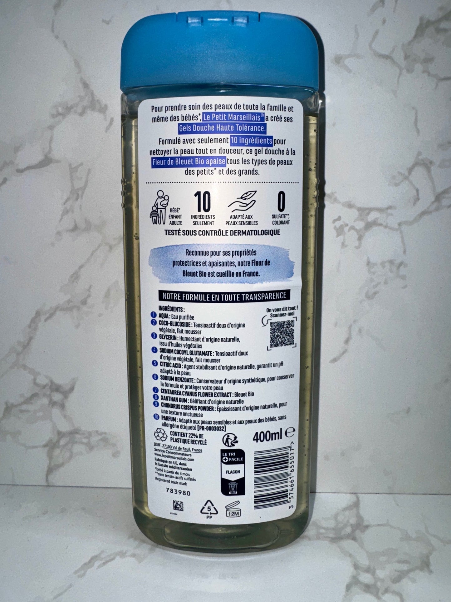 Le Petit Marseillais - Gel douche apaisant Fleur de Bleuet / beruhigendes Duschgel Kornblumenblüte 400ml