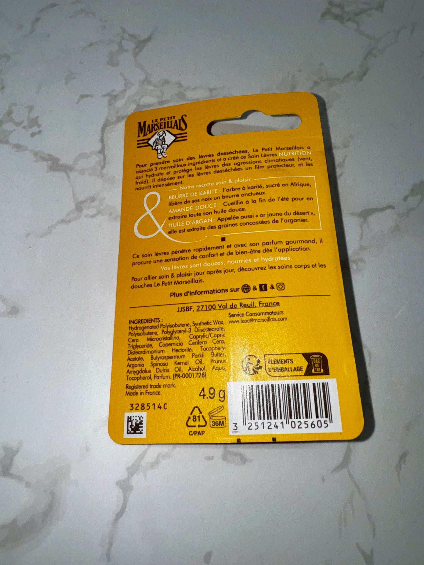 Le Petit Marseillais - Soin Lèvres Nutrition Lèvres Desséchées / Lippenpflege-Ernährung für trockene Lippen