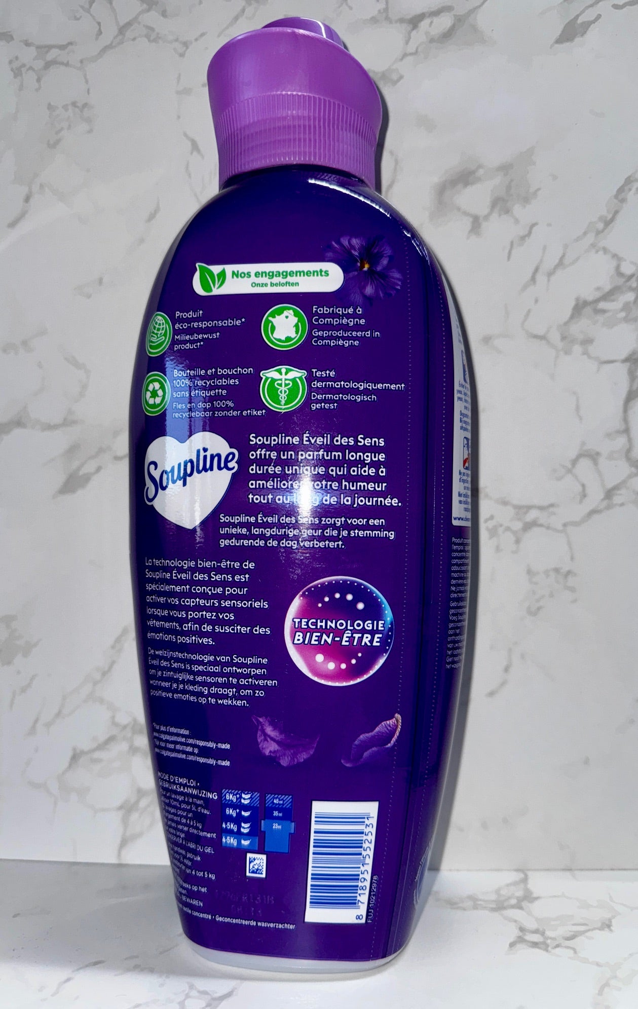 Soupline - Éveil des Sens Sérénité Florale / Weichspüler Iris & violetten Blumen 1,2L