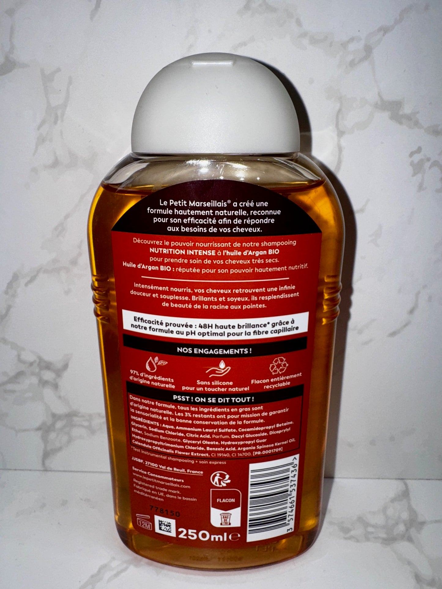 Le Petit Marseillais - Shampooing Nutrition Intense à l’Huile d’Argan / nährendes Shampoo Arganöl 250ml