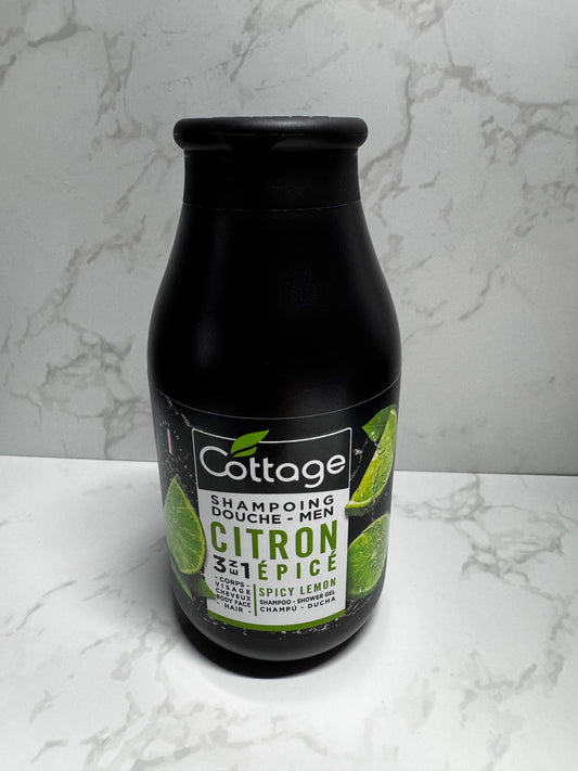 Cottage - Shampoing Douche Men- Citron 3 en 1