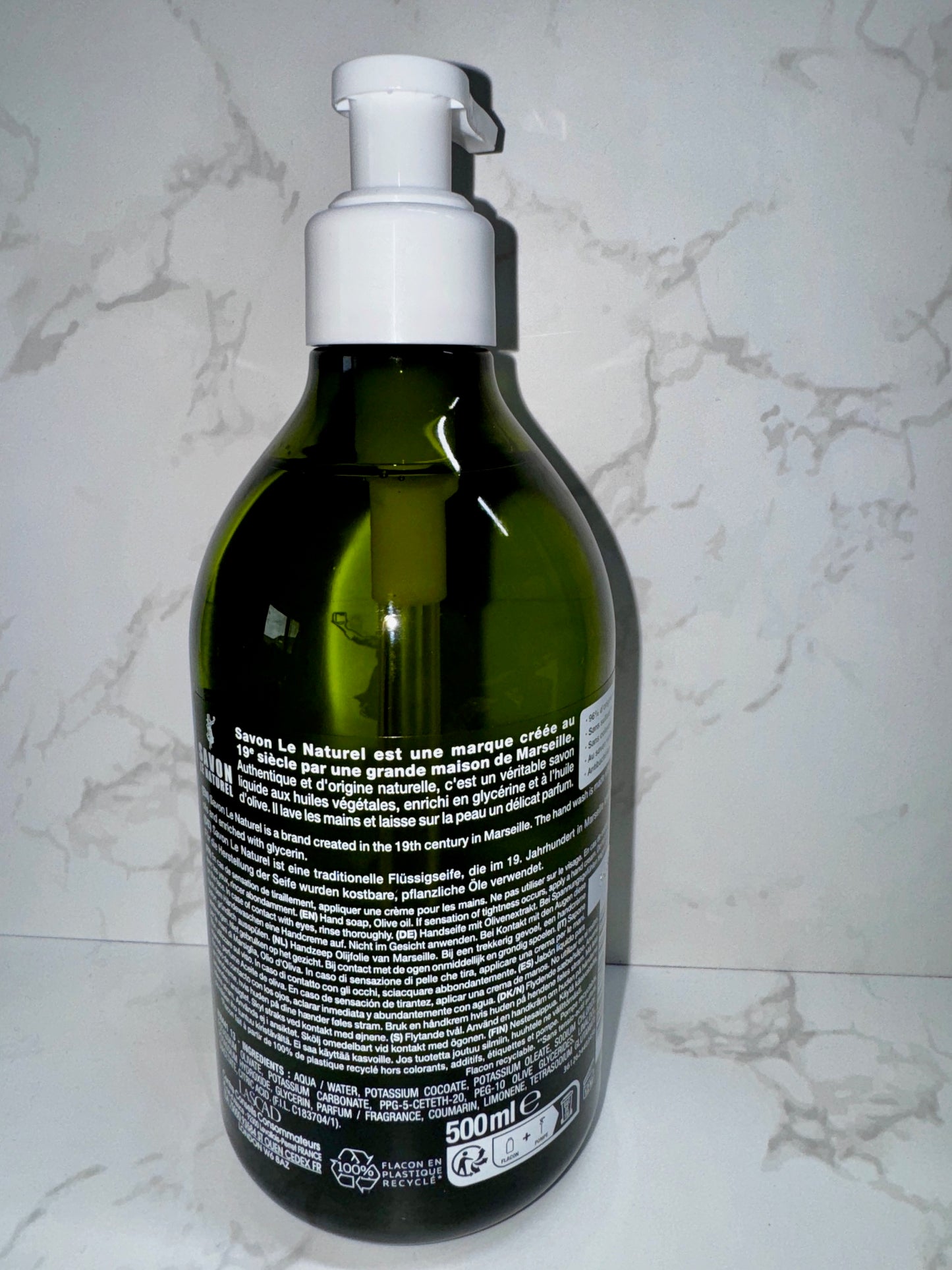 Savon le Naturel extra Pur Huile d'Olive / Flüssigseife Olivenöl 500ml