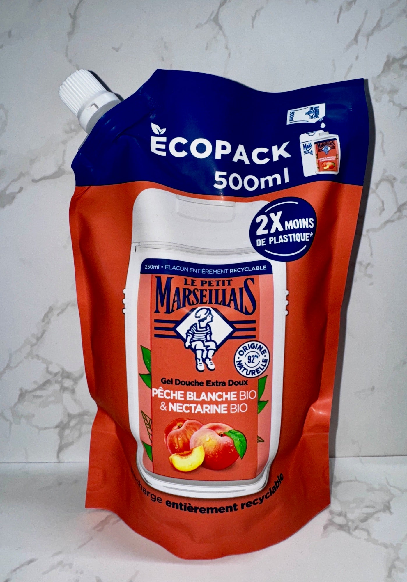 Le Petit Marseillais - Gel Douche Pêche blanche & Nectarine / Duschgel weißer Pfirsich & Nektarine 500ml NFP