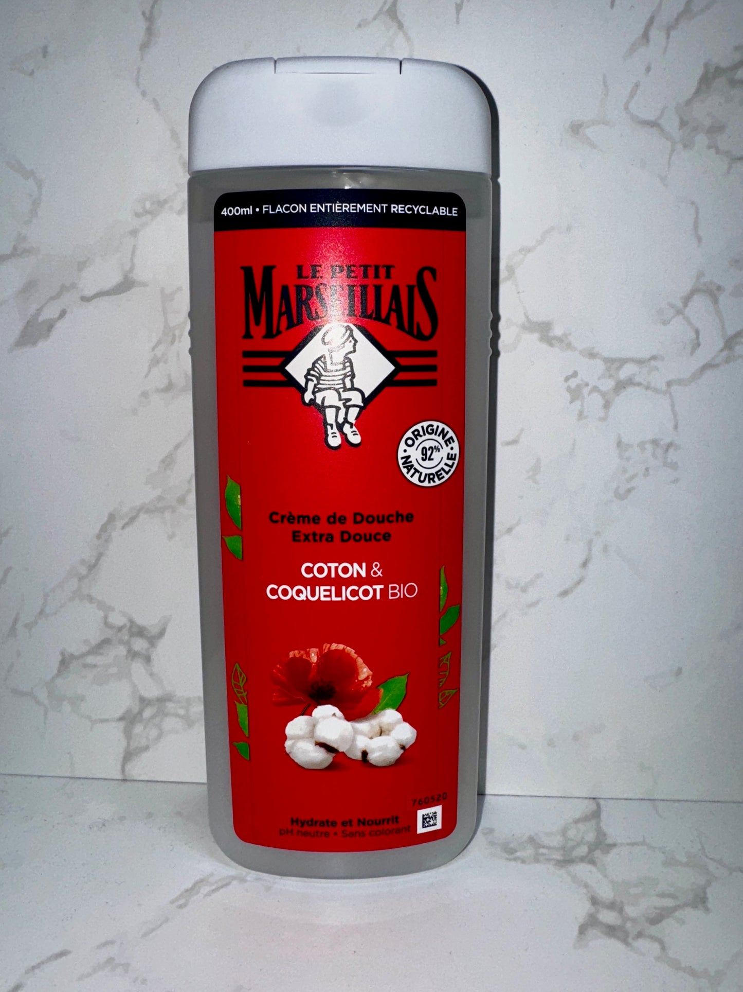 Le Petit Marseillais - Coton & Coquelicot 400ml- Baumwolle & Mohn