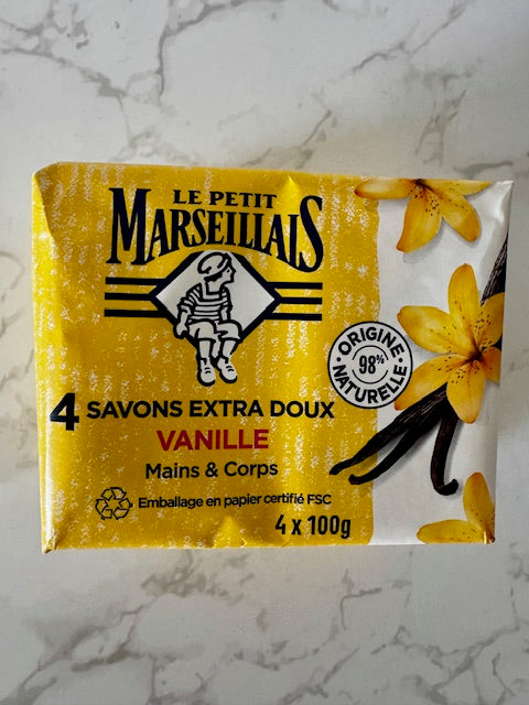 Le Petit Marseillais - Savon Extra-Doux Vanille / Vanille-Seife extra weich 4x 100g