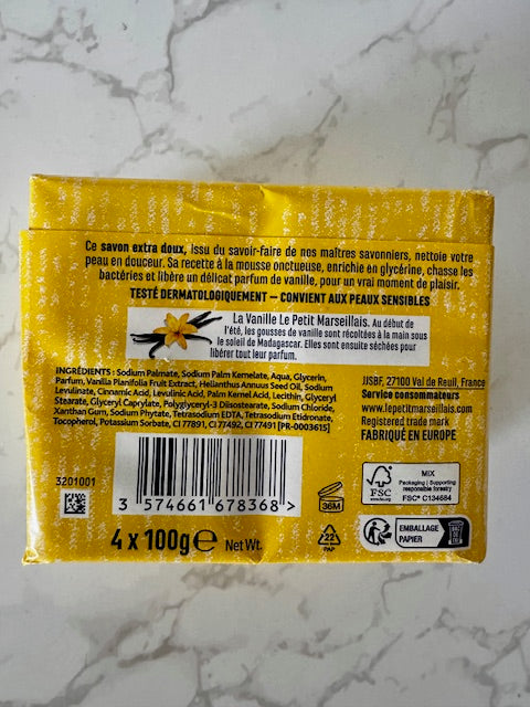 Le Petit Marseillais - Savon Extra-Doux Vanille / Vanille-Seife extra weich 4x 100g