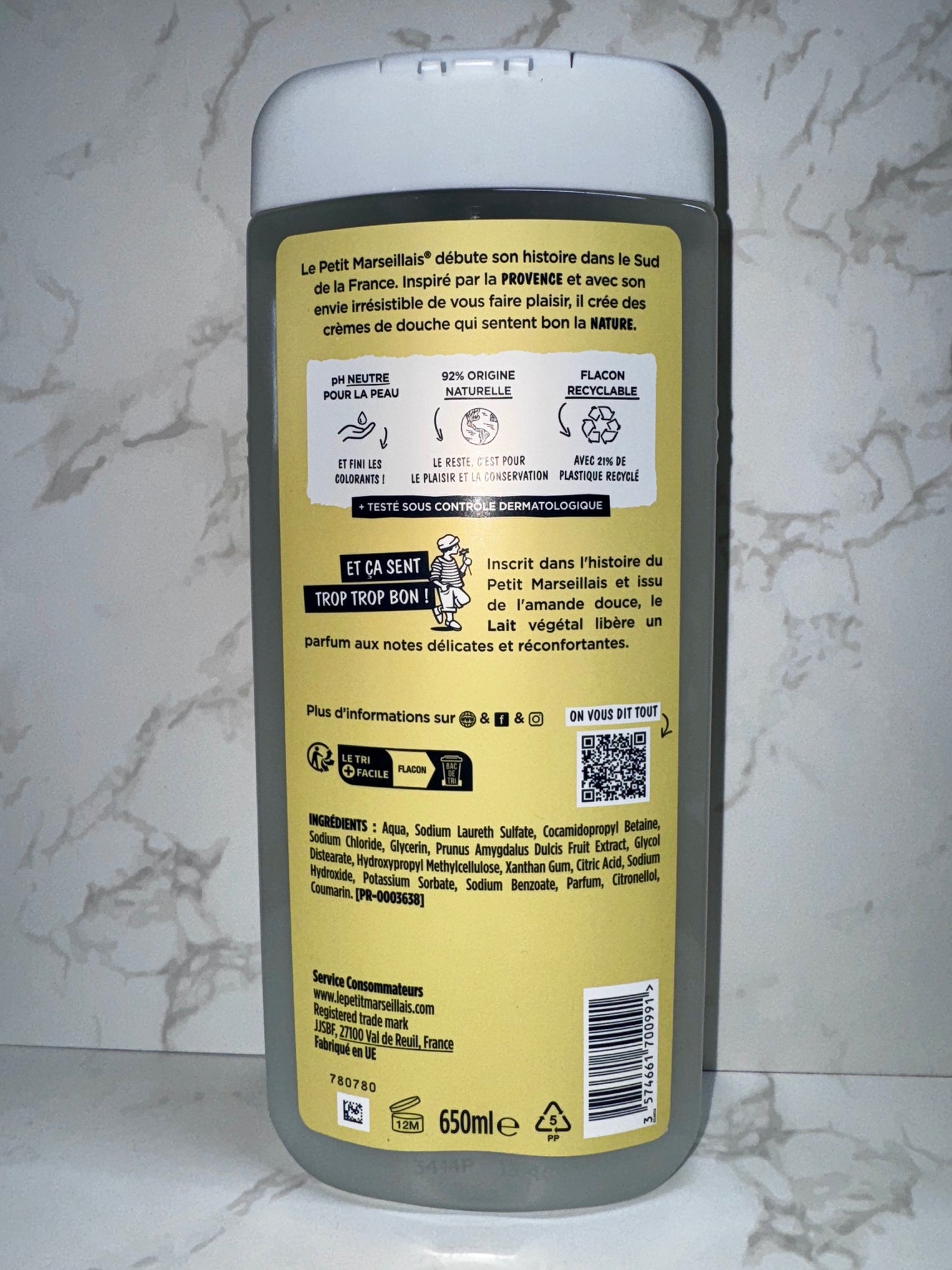 Le Petit Marseillais Crème Douche & Bain LAIT / MILCH-Cremedusche & Badezusatz 650ml