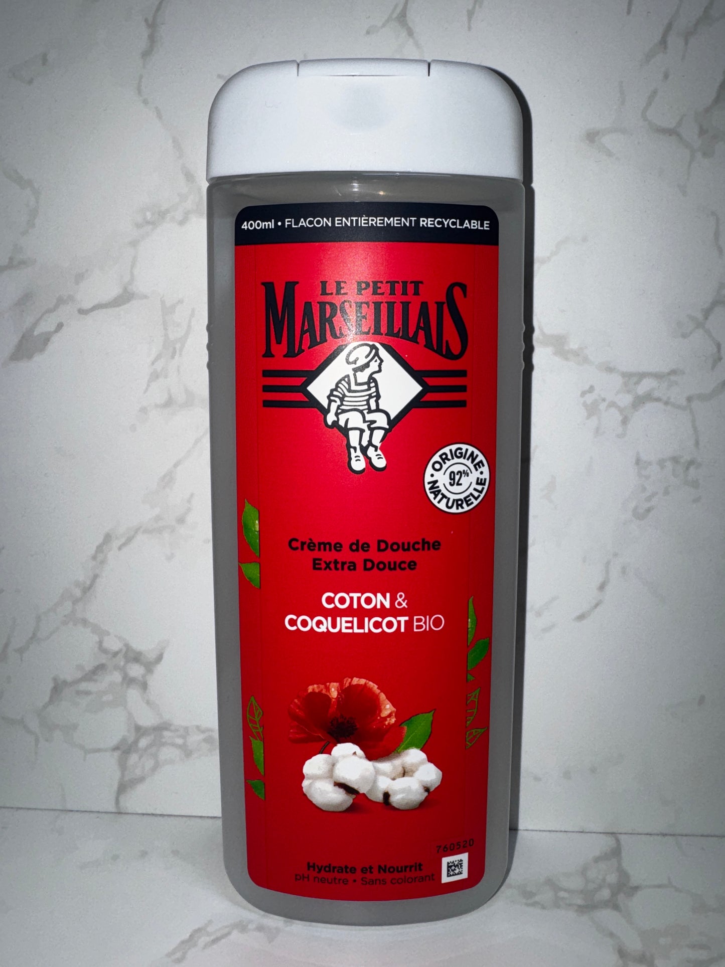 Le Petit Marseillais -Coton & Coquelicot 400ml/Baumwolle & Mohnblume