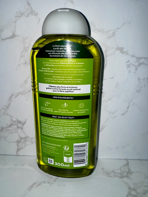 Le Petit Marseillais - Shampooing Force & Éclat Pomme & Olive / Kraft & Glanz-Shampoo Apfel & Olive 300ml