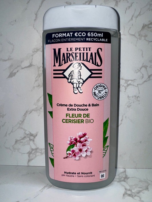 Le Petit Marseillais - Crème Douche & Bain Fleur de Cerisier / Cremedusche & Badezusatz Kirschblüte 650ml