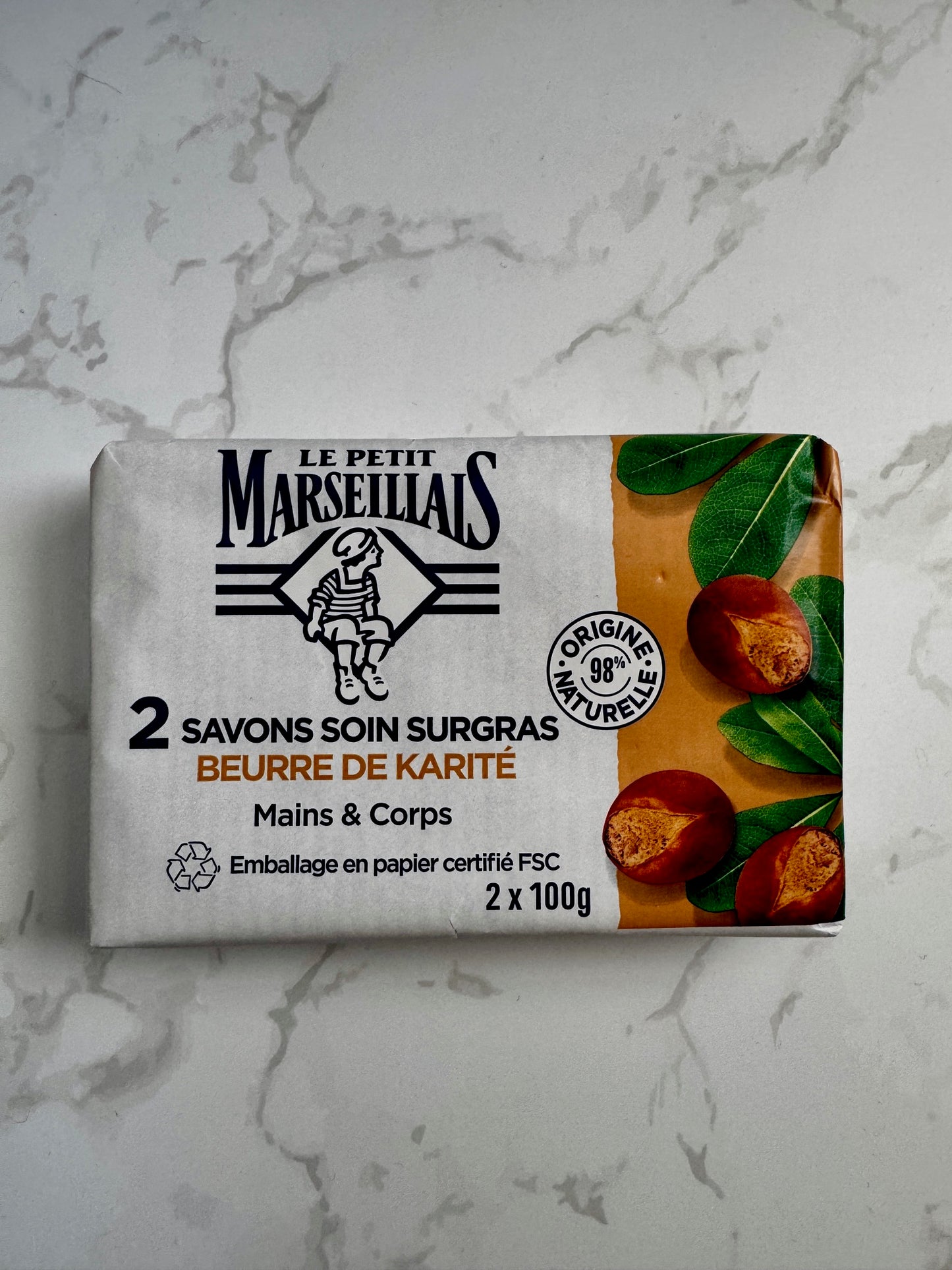 Le Petit Marseillais - Savon Soin Surgras Beurre de Karité /Handseife Sheabutter 2x 100