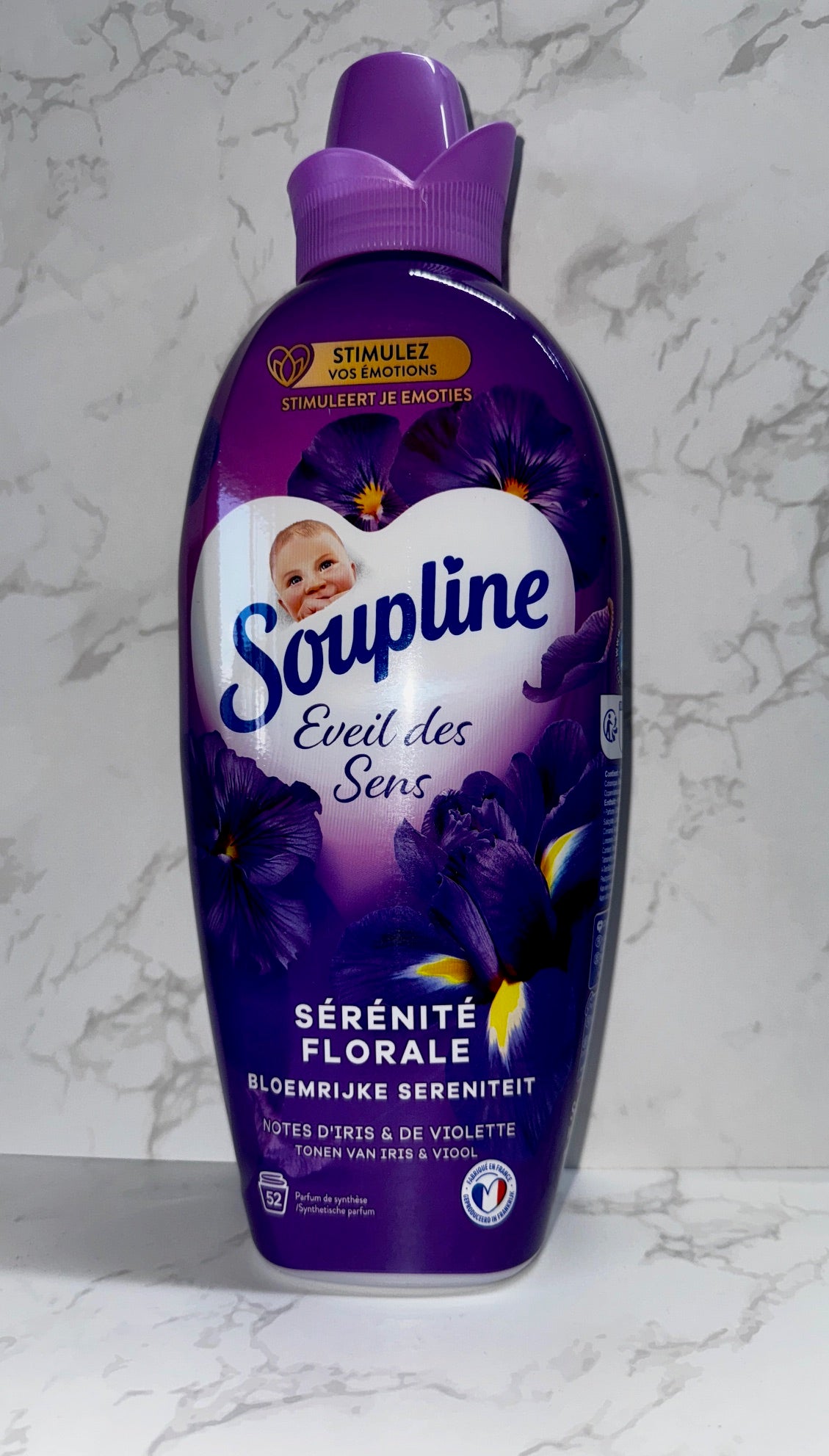Soupline - Éveil des Sens Sérénité Florale / Weichspüler Iris & violetten Blumen 1,2L