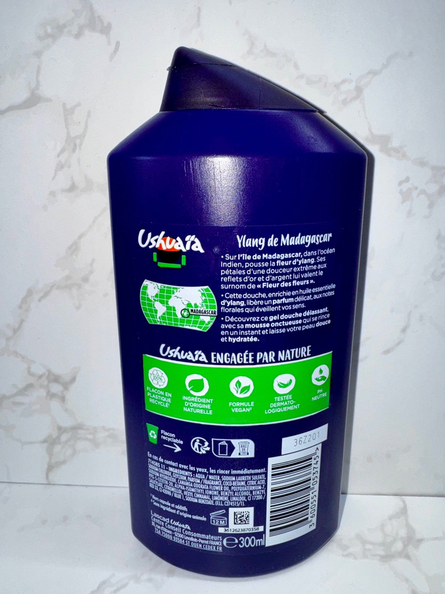 Ushuaïa - Douche Massage Délassante Ylang / Ylang Entspannende Massagedusche 300ml