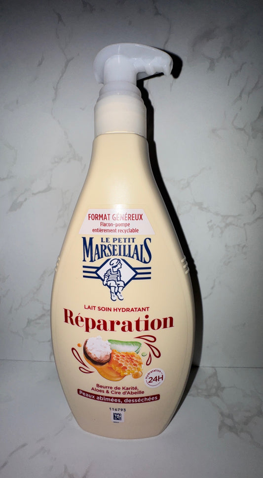 Le Petit Marseillais - Lait Soin Réparation Karité, Aloès & Cire d'Abeille / Bodylotion Shea,Aloe Vera & Bienenwachs 400ml