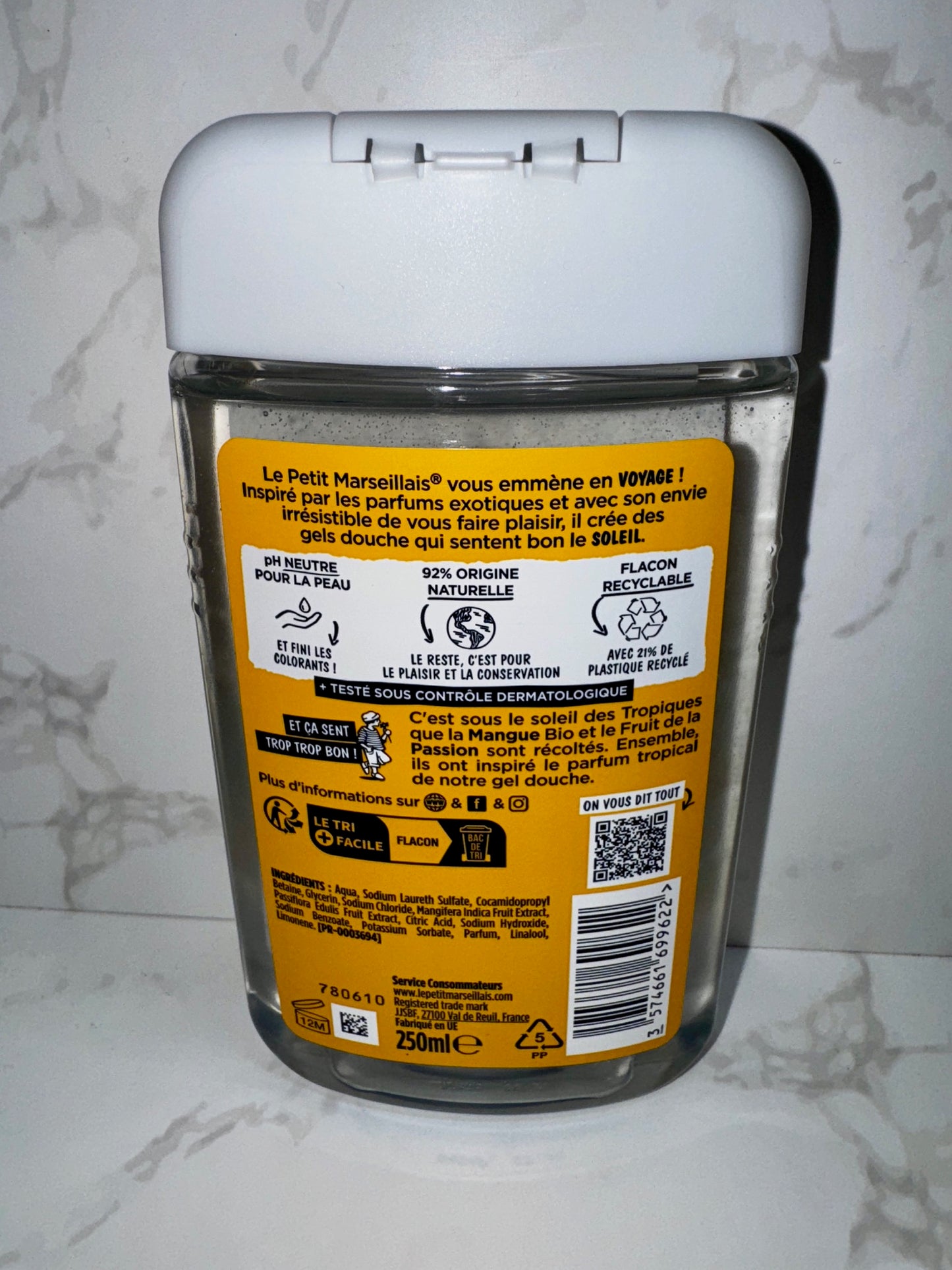 Le Petit Marseillais - Gel Douche Extra Doux Mangue & Passion / Duschgel Mango & Passionsfrucht 250ml