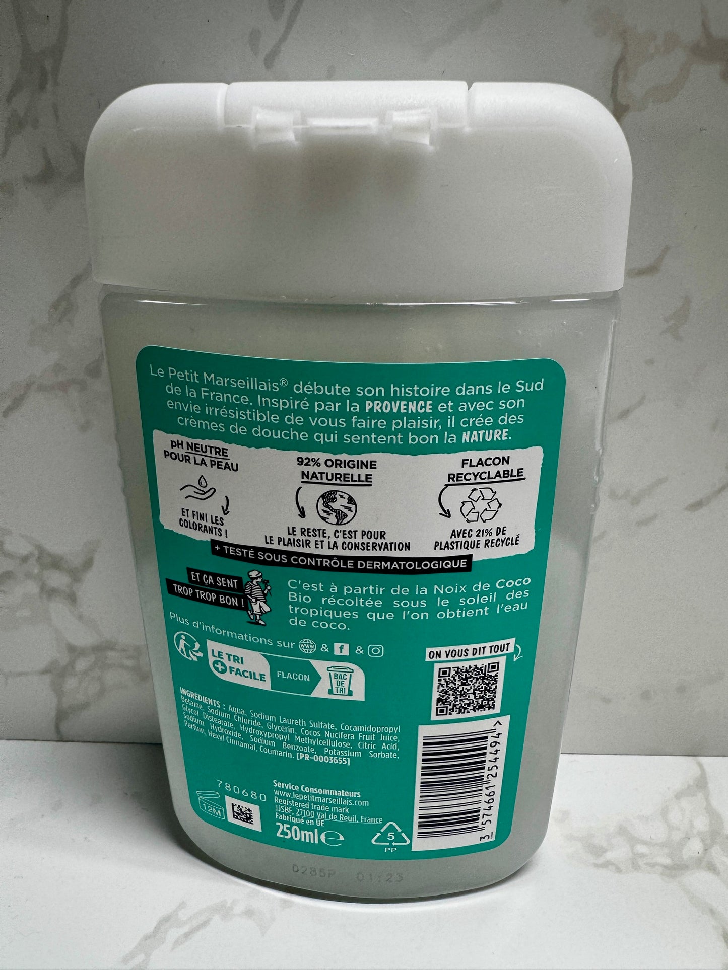 Le Petit Marseillais - Crème de Douche Extra Douce Noix de Coco / Cremedusche Kokosnuss 250ml